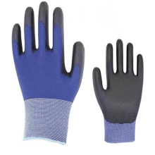 China Factory Wholesale 18G Nylon Liner PU Coated Work Gloves EN 388:4131X